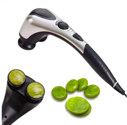 Aparat de masaj corporal cu pietre de jad ZENET ZET-711 28W incalzire cu infrarosu terapie relaxanta pentru spate gat si umeri