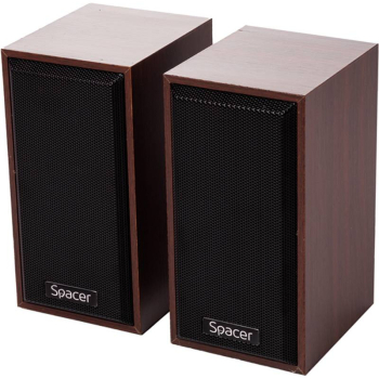 Boxe 2.0 Spacer SPSK-201-WD control volum pe fir alimentare USB