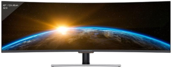 curbat LC Power 49" 144Hz VA 6ms QLED DFHD (3840x1080) HDMI DisplayPort AMD FreeSync Premium - imagine 1