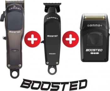 Pachet CLIPPER + TRIMMER + SHAVER BOOSTED - Gamma Piu 