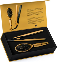 Set cadou LOVELY placa + perie par - AURIU REGAL 