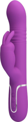 PRETTY LOVE - COALE 4 IN 1 MULTIFUNCTION RABBIT VIBRATOR PURPLE 