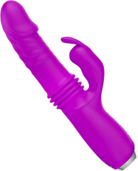 PRETTY LOVE - DOROTHY PURPLE RECHARGEABLE RABBIT VIBRATOR 