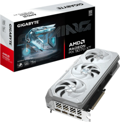 Placa video Gigabyte AMD Radeon RX 9070 XT GAMING OC ICE 16 GB GDDR6 256 bit 