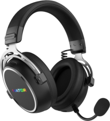 Căști cu microfon Hator Hypergang 3 USB Wireless/Bluetooth 5.4/USB-C/A Black-Silver