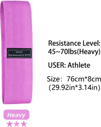 Benzi elastice din material pentru fesieri solduri si coapse &mdash antrenament squat yoga stretching fitness ZD03-Heavy 