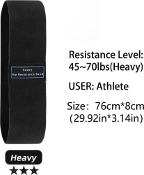 Benzi elastice din material pentru fesieri solduri si coapse &mdash antrenament squat yoga stretching fitness ZD04-Heavy 