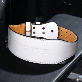 Centura din piele 10cm pentru haltere &mdash suport la genuflexiuni si indreptari catarama rapida ideala pentru antrenamente de forta &nd 