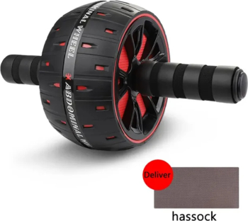 Roata abdominala mare pentru antrenament &mdash echipament pentru core exercitii acasa si intarirea muschilor &ndash rosu 