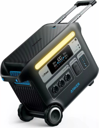 Statie de incarcare portabila Anker Solix F2000, 2048 Wh, 2300 W, intrare incarcare solara pana la 1000 W, aplicatie iOS si Android 