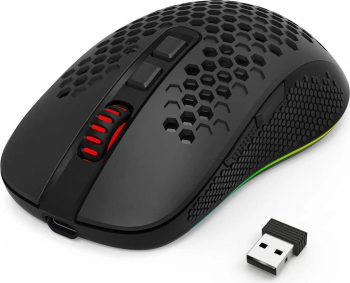 Mouse Gaming Wireless Redargon M694 RGB (Negru)