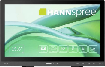 Monitor touchscreen Hannspree 15.6" IPS Full HD VGA HDMI negru