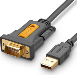 CABLU USB Ugreen adaptor CR104 USB 2.0 T la Serial 9-pin RS232 T 1m negru
