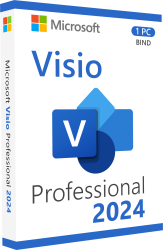 Licență Visio Pro 2024 Retail - Asociere cont Microsoft