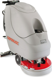 Masina pentru spalat si aspirat pardoseli cu baterii 24V ABILA 17B cu semi-tractiune si productivitate 1470 mp/h 