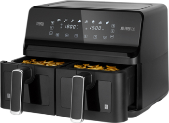 Friteuza Dubla Aer Dublu 8l 2700w Teesa Aer Fryer Dual 