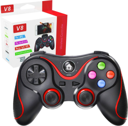 Gamepad Wireless Bluetooth 400mAh Techsuit V8 roșu