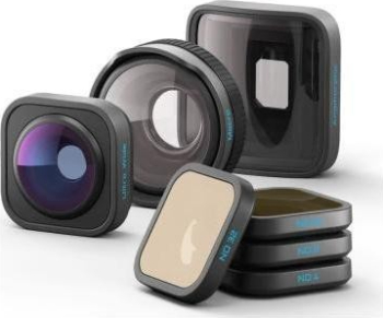Set obiective GoPro HB pentru camera HERO13 ultra-wide macro anamorfic filtre ND rezistent la apa 