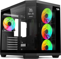 Carcasa Gaming Redragon Vision Middle Tower Fara sursa Black