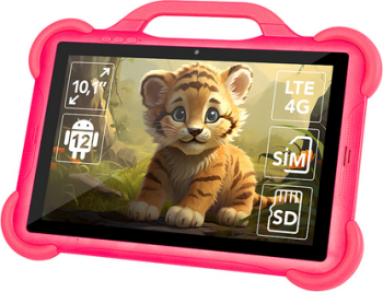 Tablet Blow KidsTAB10 Spreadtrum T606 Octa Core 10.1inch 64GB Wi-Fi BT Android 12 Pink - imagine 1