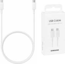 Cablu Original Samsung EP-DN975BWEGWW USB-C USB-C Incarcare Rapida 5A 1 Metru Alb 