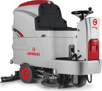 Masina pentru spalat si aspirat pardoseli COMAC Innova 75B cu tractiune automata productivitate 4500 mp/h tensiune 24V 