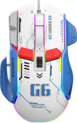 Mouse de gaming cu fir iluminare RGB - Albastru mouse