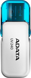 MEMORIE USB 2.0 ADATA 32 GB cu capac carcasa plastic alb AUV240-32G-RWH timbru verde 0.03 lei 