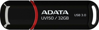 MEMORIE USB 3.2 ADATA 32 GB cu capac carcasa plastic negru AUV150-32G-RBK timbru verde 0.03 lei 