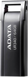 MEMORIE USB 3.2 ADATA UR340 64GB BLACK METALIC AROY-UR340-64GBK timbru verde 0.03 lei 