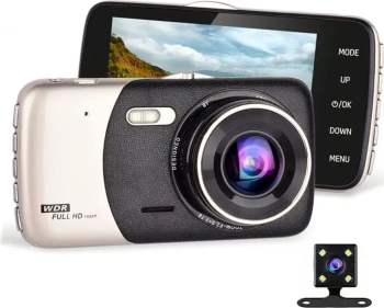 Camera auto DVR Kaiyuan T503 - Full HD 2 Camere rezolutie 1440P Mod nocturn Senzor G Gri / Negru 