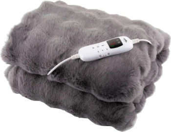 Patura cu incalzire electrica ETA632590000 Bubble 130x160 cm 120W 30-45 &deg C 9 niveluri de temperatura temporizator gri 