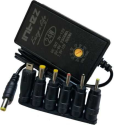 Alimentator retea 230VAC - 3-12V/2A 3V-6V/2500mAh 7.5V-12V/2000mAh 30W +6 mufe afisaj LED rosu KTQD24-312 504 accesorii retea