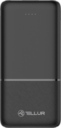 Baterie externa Tellur 10000 mAh 2 x USB + USB-C + MicroUSB negru 