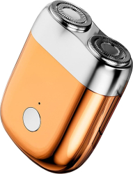 Mini Aparat de Ras Electric Flippy din ABS cu Fibra de Carbon Portabil Cap Rotativ Detasabil cu 2 Lame de Otel Rezistent la Apa Incarcare 