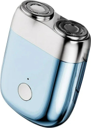 Mini Aparat de Ras Electric Flippy din ABS cu Fibra de Carbon Portabil Cap Rotativ Detasabil cu 2 Lame de Otel Rezistent la Apa Incarcare 