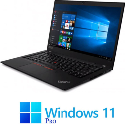 Laptop Touchscreen Lenovo T490s i5-8365U 16GB DDR4 Display NOU Win 11 Pro 