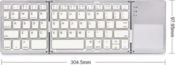 wireless tastatura B033 &ndash Bluetooth &ndash B033 &ndash alb 