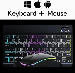 wireless tastatura Bluetooth &ndash negru &ndash negru and mouse layout rusa layout engleza 