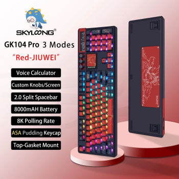 wireless tastatura mecanica &ndash rosu &ndash JIUWEI &ndash ASA roz Sea &ndash albastru 