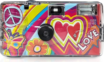 Aparat Foto Single Use cu blit Love Peace ISO 400 27 fotografii 