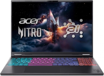Laptop gaming Acer Nitro 16S AI AN16S-61 AMD Ryzen Al 7 350 16GB DDR5 1TB SSD GeForce RTX 5060 8GB WUXGA IPS 180Hz No OS Obsidian Black laptop laptopuri notebook ultrabook