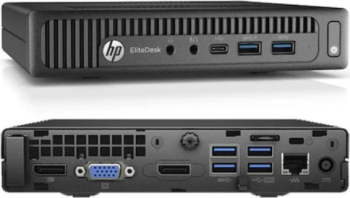 Unitate PC Second Hand HP ELITEDESK 800 G2 MINI PC Procesor I5 6500T Memorie RAM 8 GB SSD 256 GB NVME Windows 10 Pro Stare Buna 