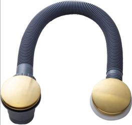 Sistem scurgere cada cu preaplin ventil tip clic clac sistem antimiros brushed Gold - auriu periat