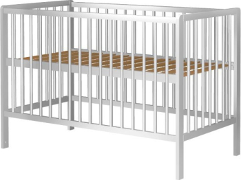 Patut copii din lemn Hubners Dominic 120x60 cm alb