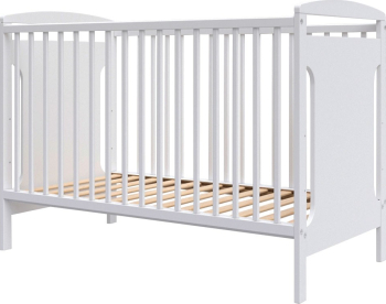 Patut copii din lemn Hubners Karly 120x60 cm alb