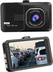 Camera Auto DVR D&K Ecran LCD Diagonala 3 inch Full HD Rezolutie de 1080p 120 FOV Senzor G Inregistrare in Bucla Negru 