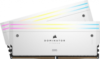 Memorie Corsair Dominator Titanium RGB White 64GB 6600MHz CL32 Dual Channel Kit memorii