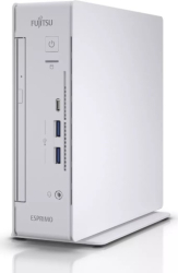 Unitate PC Refurbished FUJITSU ESPRIMO Q7010 MINI PC White Procesor I5 10500T Memorie RAM 16 GB SSD 256 GB NVME Windows 11 Pro Grad Corect 