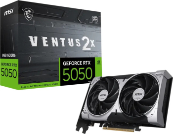 Placa video MSI GeForce RTX 5050 VENTUS 2X OC 8GB GDDR6 128-bit DLSS 4.0 placi video placa video